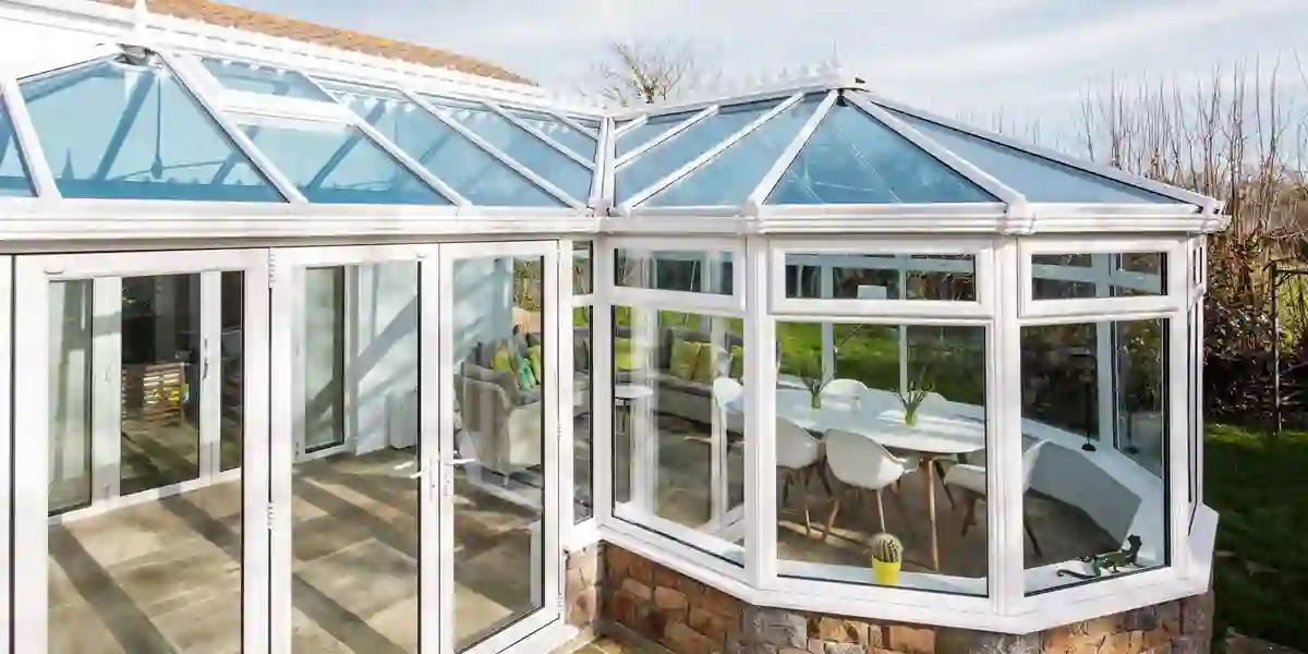 Bespoke combination conservatory with mixed roof styles